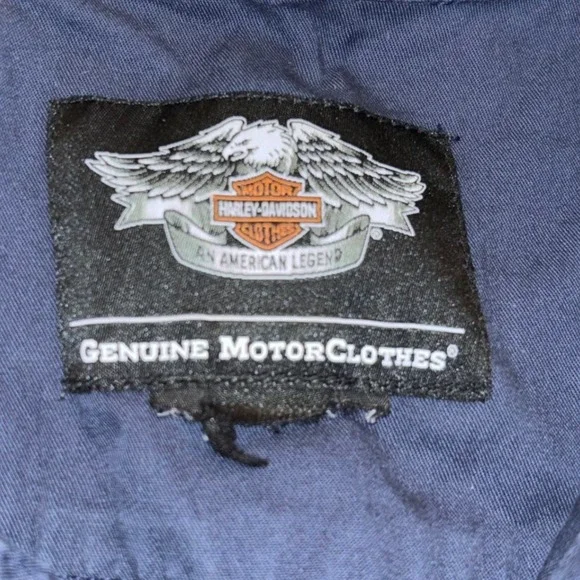 Harley Davidson Motorcycles | Mens XL | Short Sleeve Mechanics Work Shirt - Picture 3 of 15